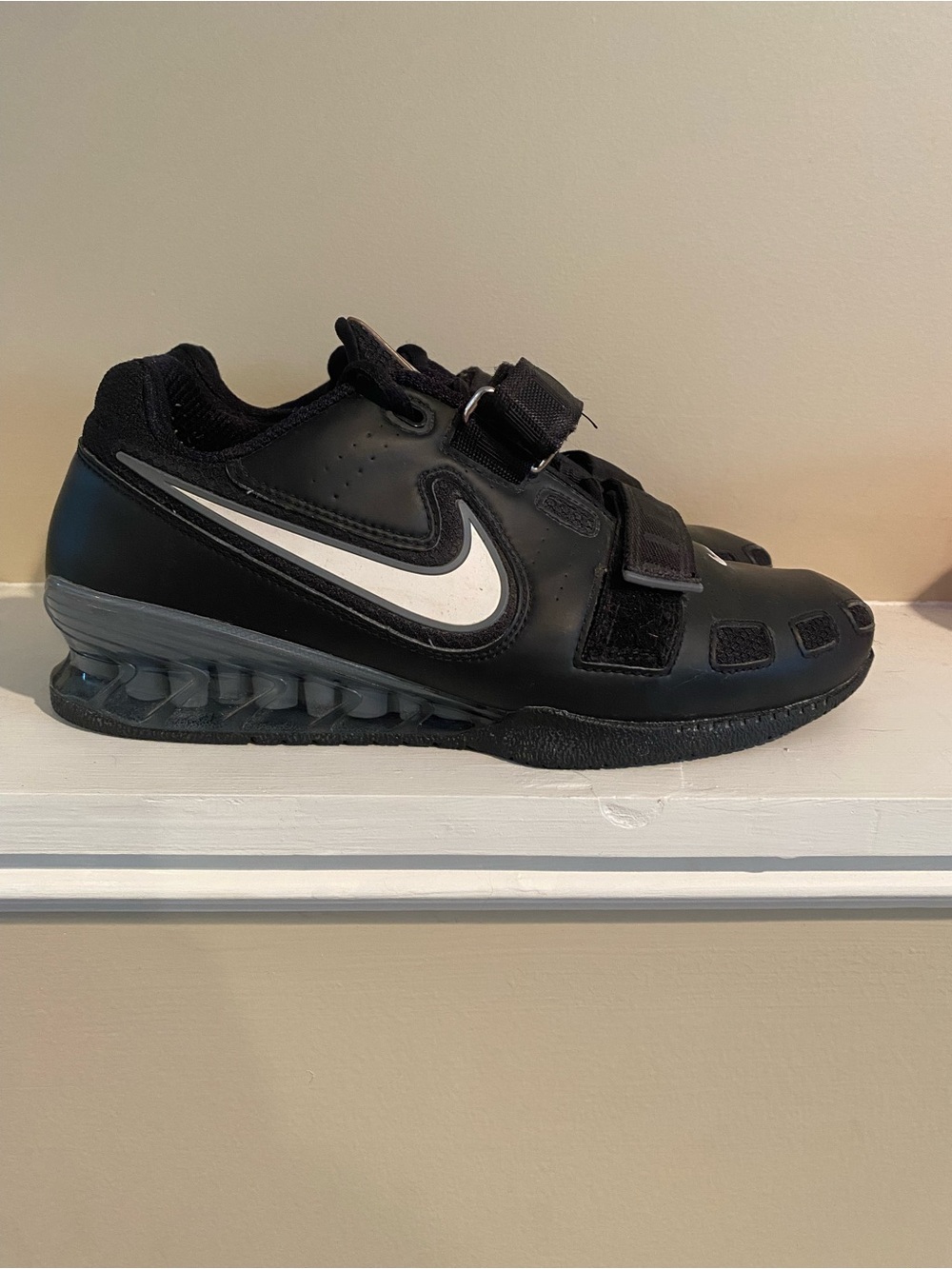 Nike Romaleos 2 Shoes Mens Size 9 Black Weightlifting Training 476927-010